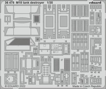 Eduard 36478 1/35 Armor- M18 Tank Destroyer for TAM