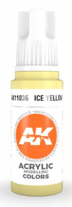 AK Interactive 11036 Ice Yellow 3G Acrylic Paint 17ml Bottle