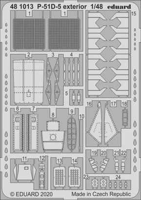 Eduard 481013 1/48 Aircraft- P51D5 Exterior for ARX