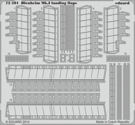 Eduard 72591 1/72 Aircraft- Blenheim Mk I Landing Flaps for ARX