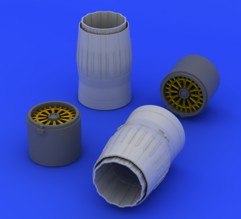 Eduard 672091 1/72 Aircraft- MiG29A Exhaust Nozzles for TSM (Photo-Etch & Resin)