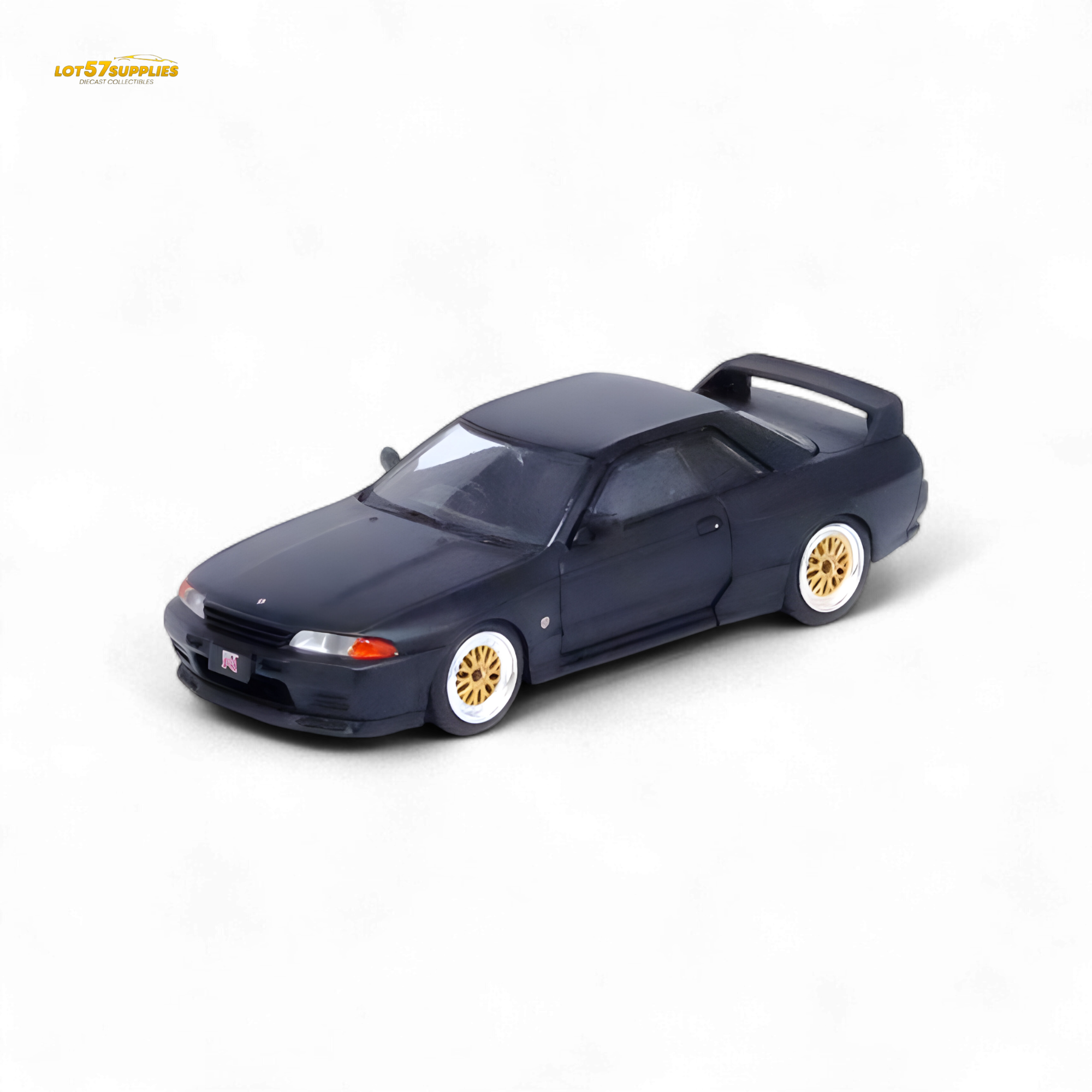 Inno64 Nissan Skyline GT-R R32 Matt Black "THE DIECAST COMPANY" Special Edition 1:64 IN64-R32-MB