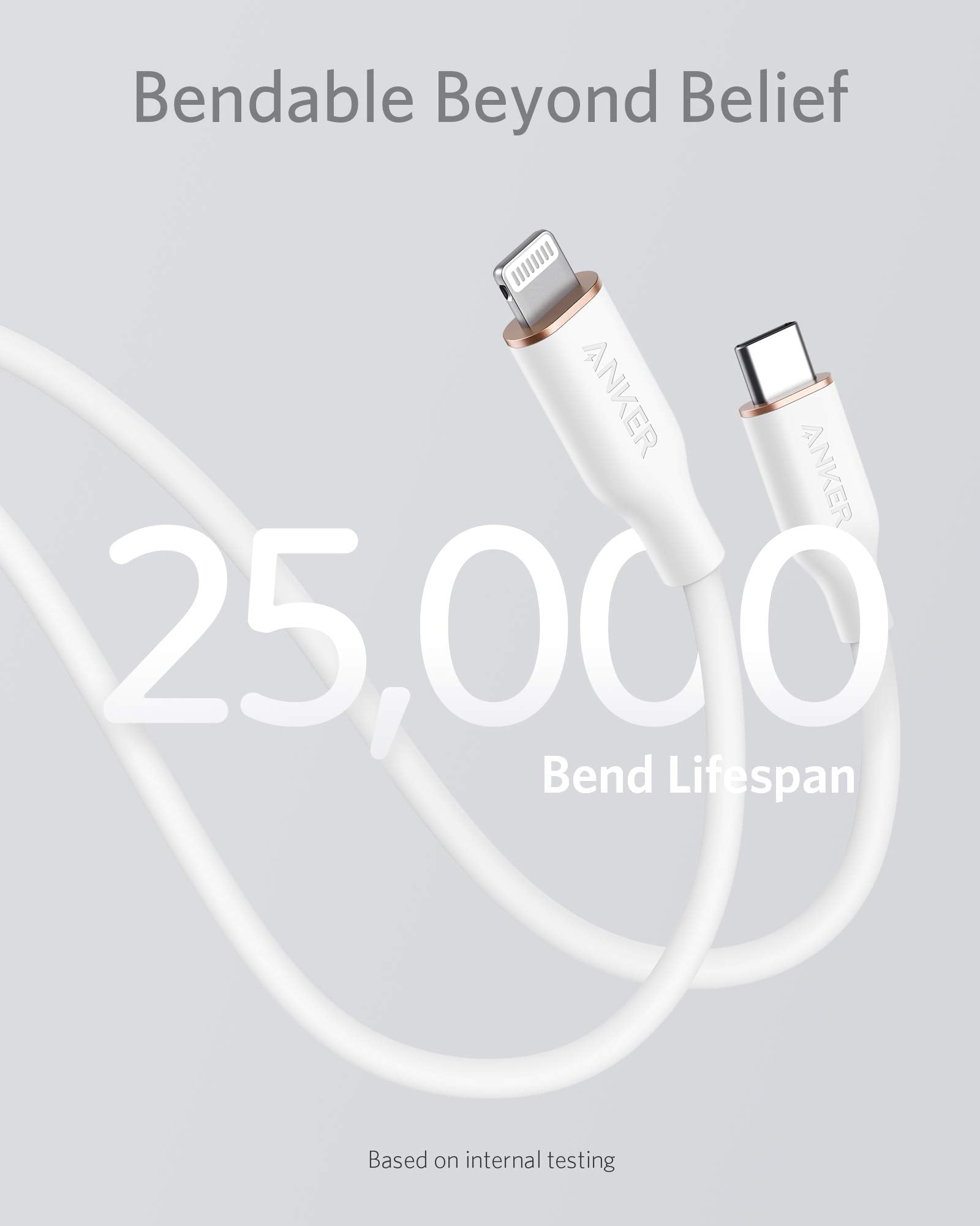 Anker <b>641</b> USB-C to Lightning Cable (Flow, Silicone)