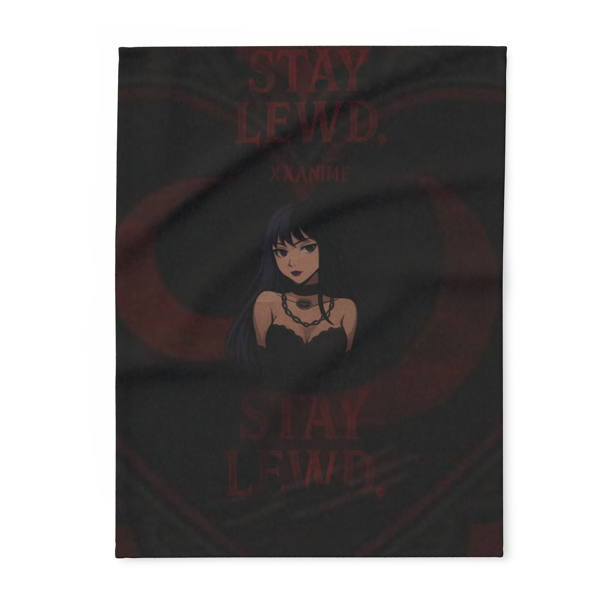 Stay Lewd Arctic Fleece Blanket, Cozy Throw for Home Decor, Perfect Gift for Fans, Gothic Aesthetic Blanket, Soft Bedding for All Seasons