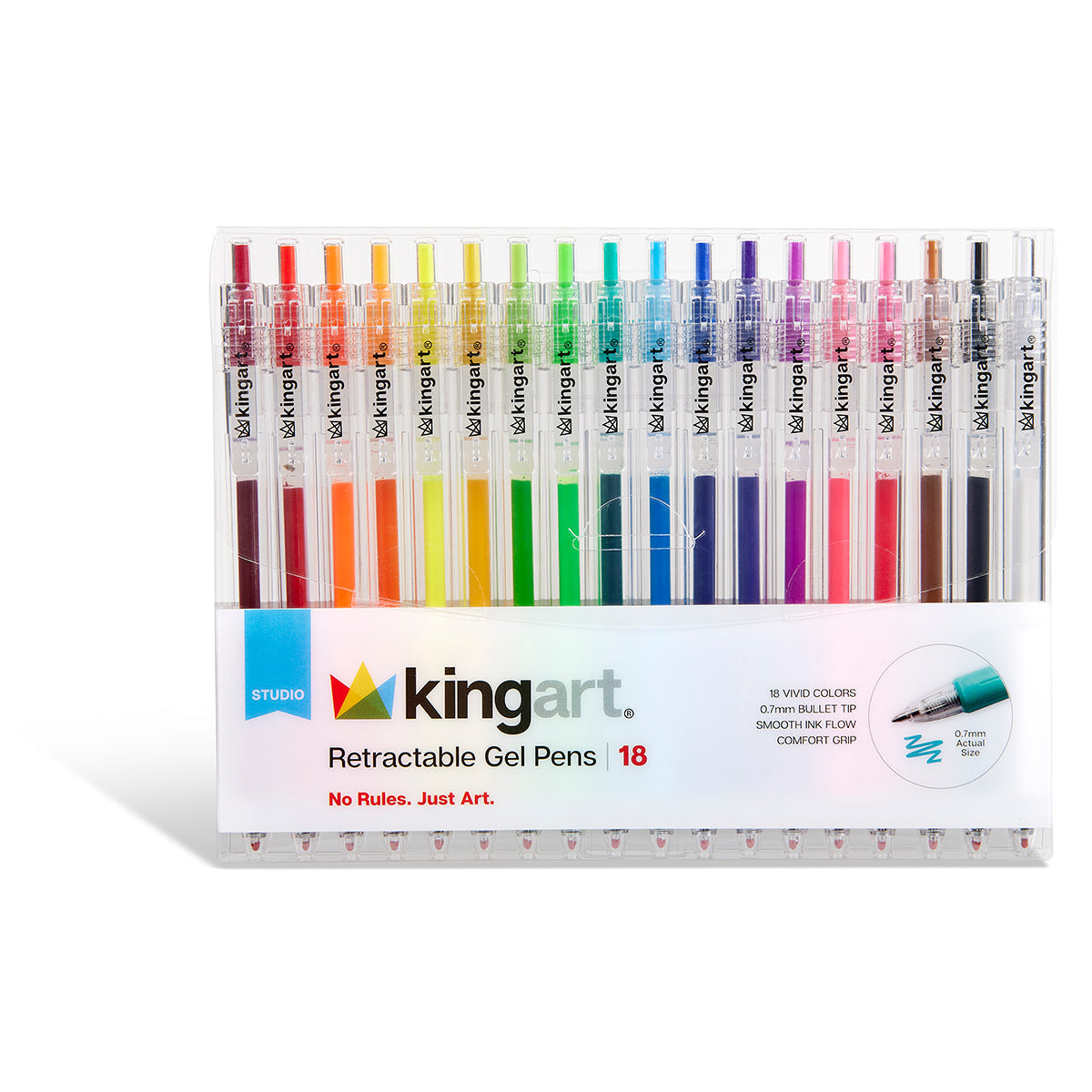 Gel Pens Retractable 18 Colors