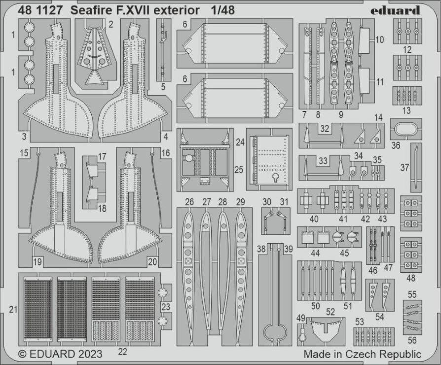 Eduard 481127 1/48 Aircraft- Seafire F XVII Exterior for ARX