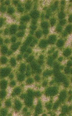 Busch 3516 A Scale Grass Tuft Sheet -- Long Spring Tufts