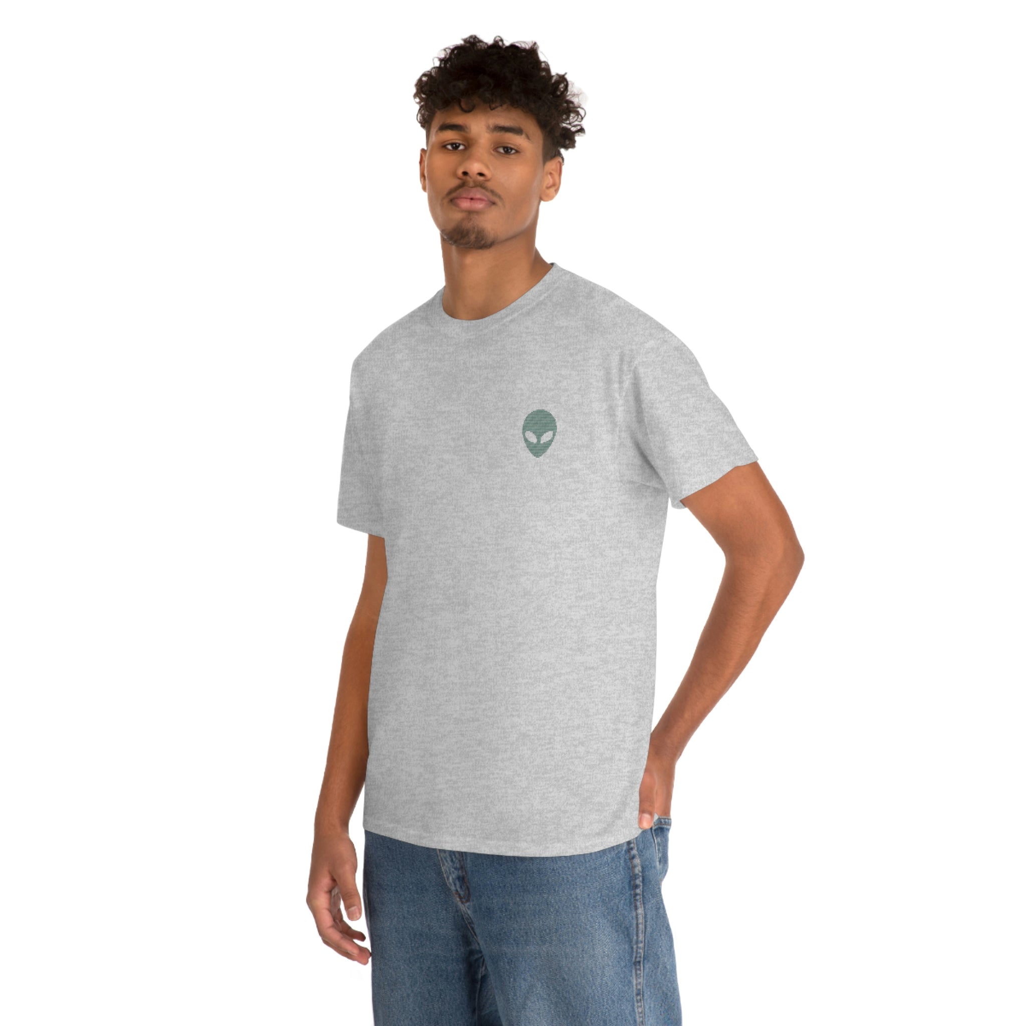 Alien Back Print Graphic T-Shirt