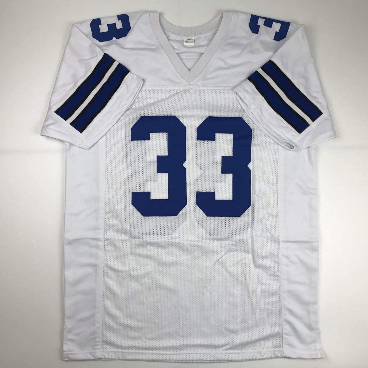 Autographed/Signed Tony Dorsett Dallas White Football Jersey Beckett BAS COA