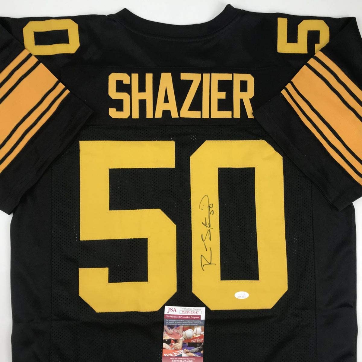 Autographed/Signed Ryan Shazier Pittsburgh Color Rush Football Jersey JSA COA