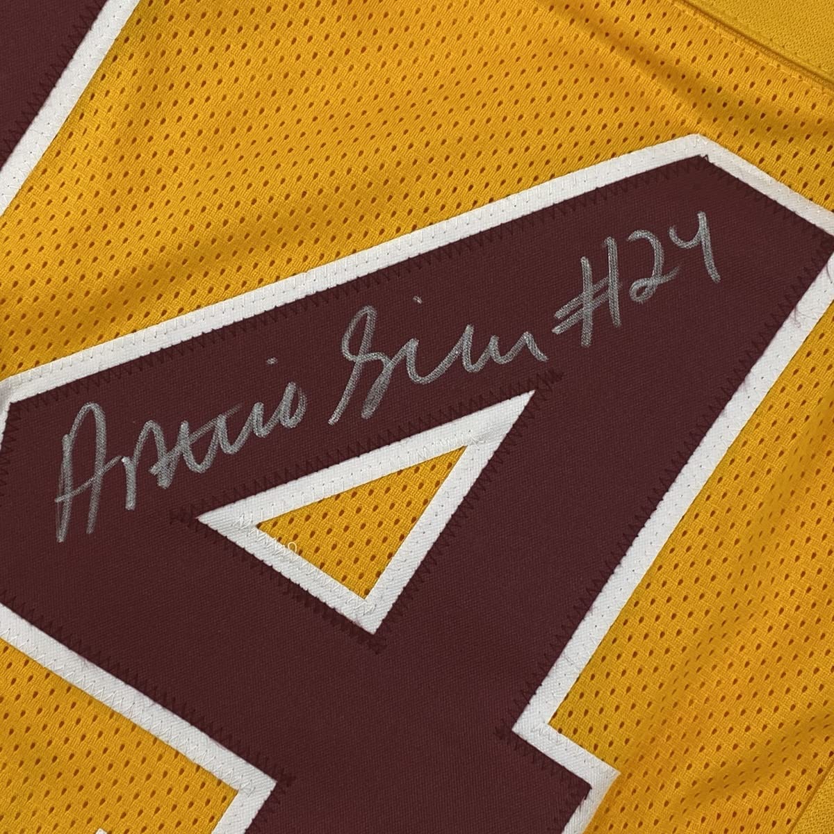 Autographed/Signed Antonio Gibson Washington Yellow Football Jersey JSA COA
