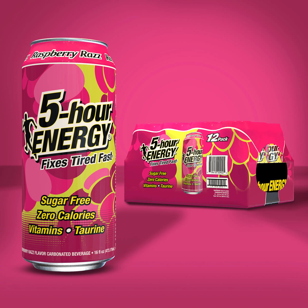 Raspberry Razz Flavor Extra Strength 5-hour ENERGY Drink 12-pack