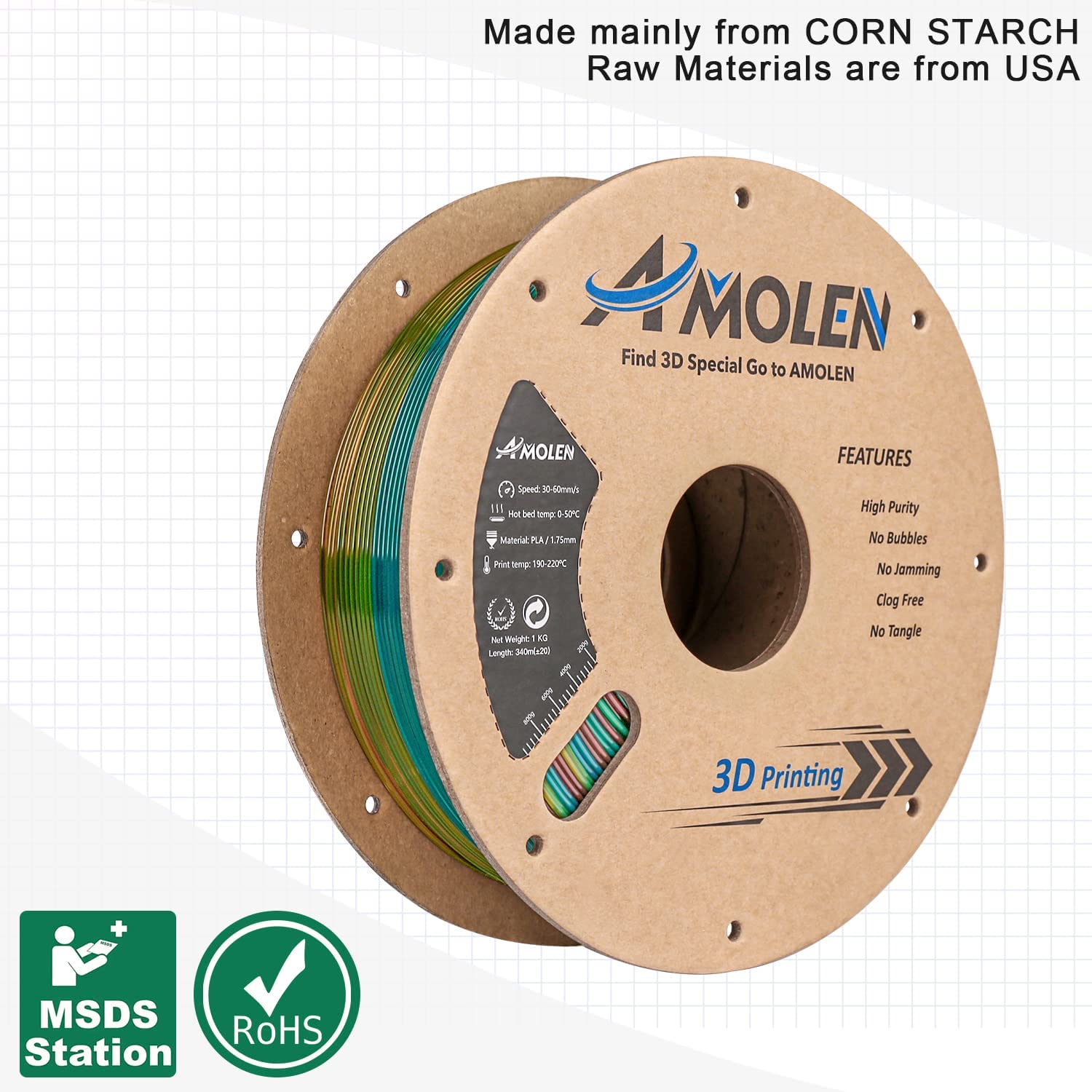 PLA Transparent Gradient Variety Pack (4x200g)