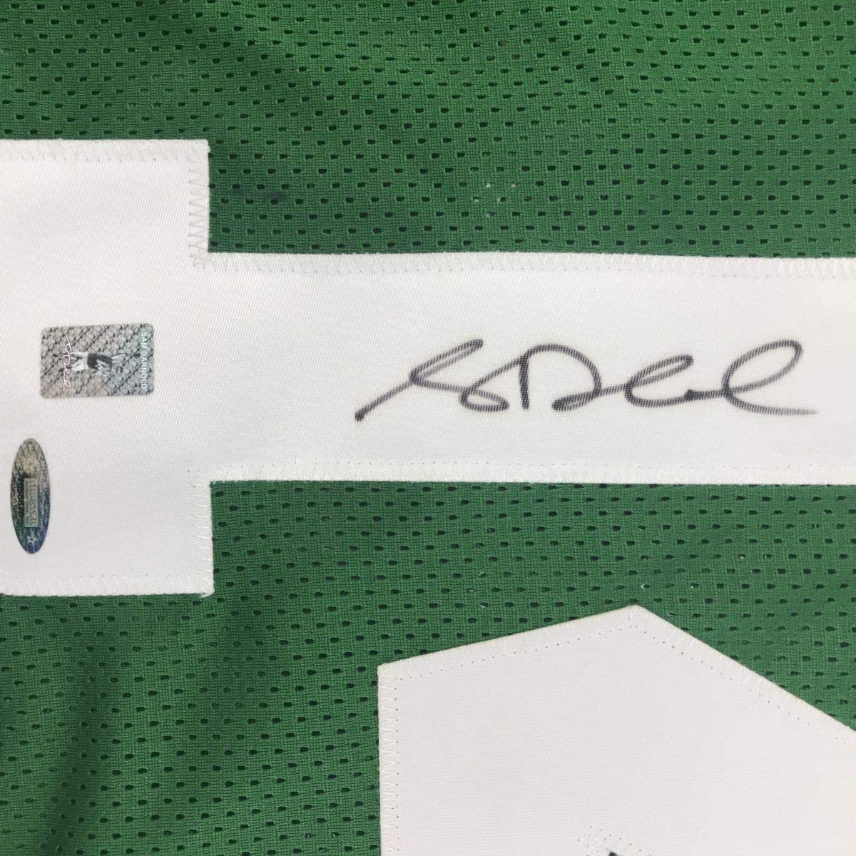 Autographed/Signed Sam Darnold New York Green Rookie Football Jersey Tristar COA