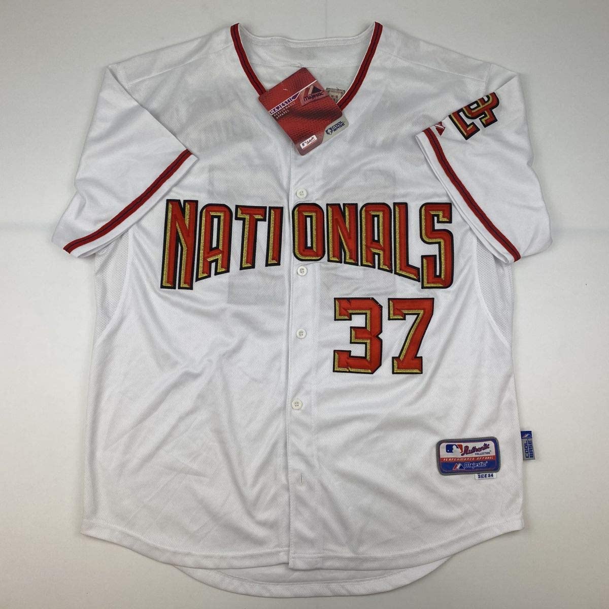 Autographed/Signed Stephen Strasburg Washington White Baseball Jersey JSA COA Holo Only