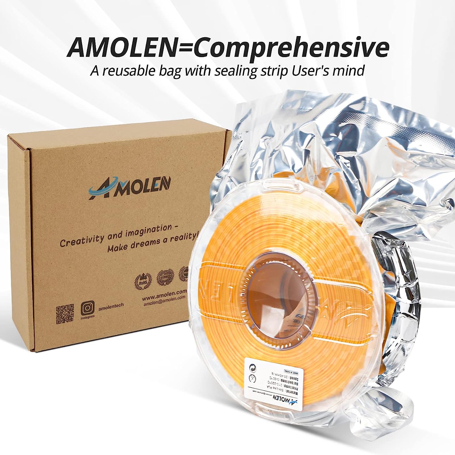 PLA Silk Basic Variety Pack (4x200g) - 1.75MM