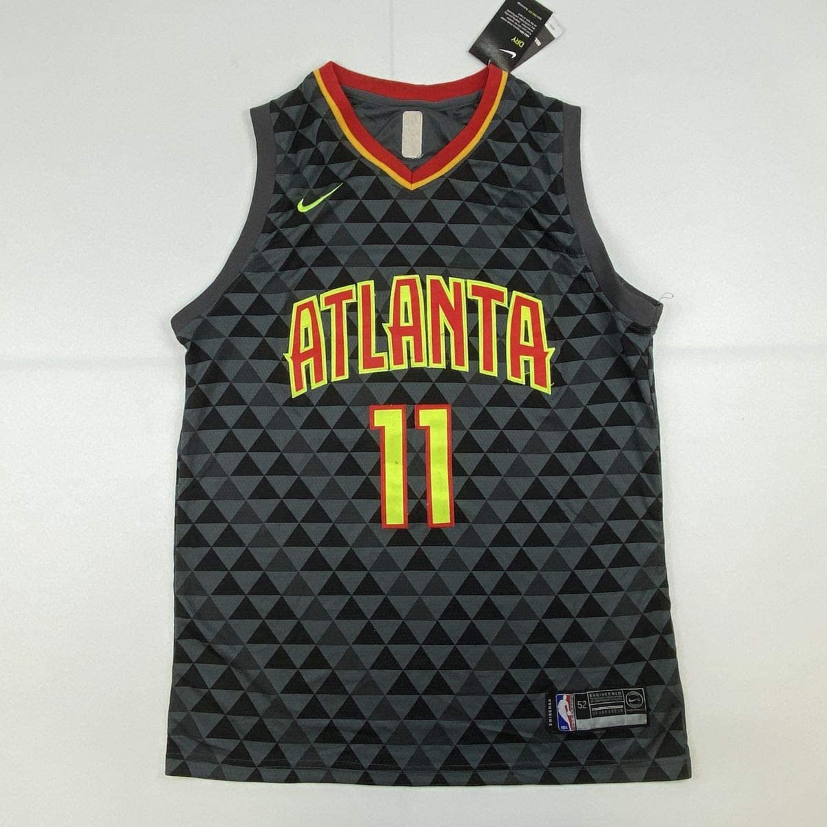 Autographed/Signed Trae Young Atlanta Black Basketball Jersey JSA COA
