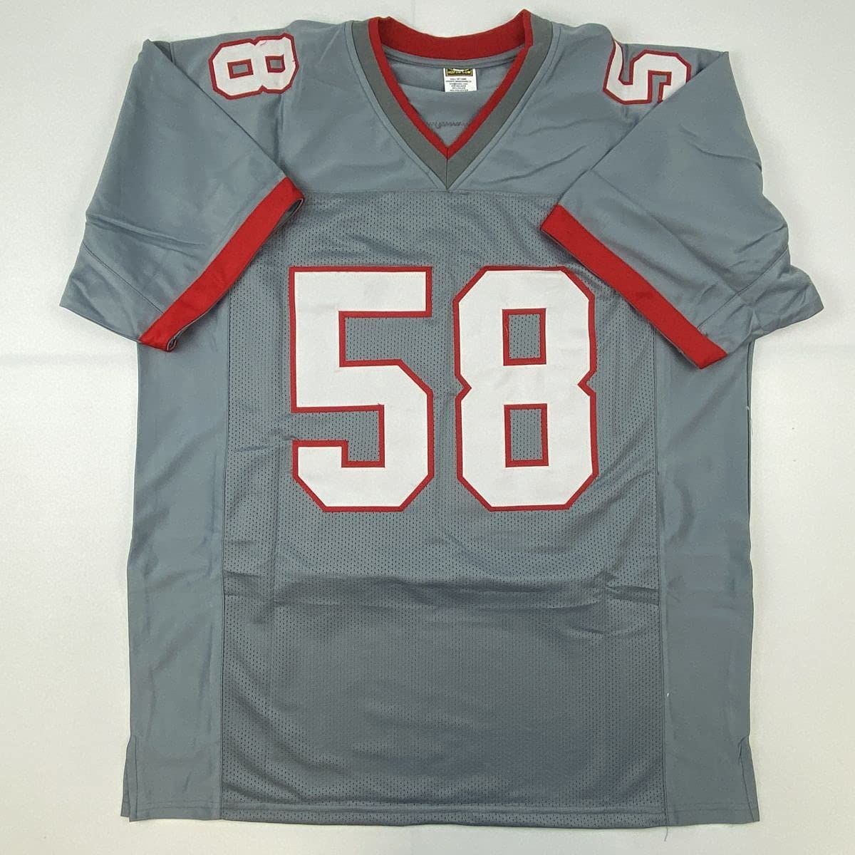 Autographed/Signed Shaquil Shaq Barrett Tampa Bay Pewter Grey Football Jersey PSA/DNA COA