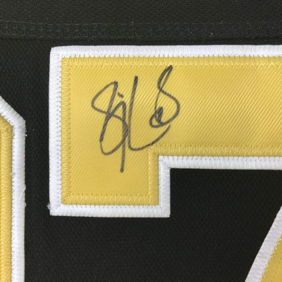 Autographed/Signed Sidney Crosby Pittsburgh Black Hockey Jersey PSA/DNA COA