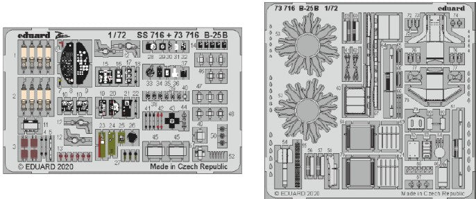 Eduard 73716 1/72 Aircraft- B25B for ARX (Painted)