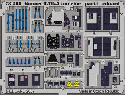 Eduard 73298 1/72 Aircraft- Gannet T Mk 2 Interior for TSM (Painted)