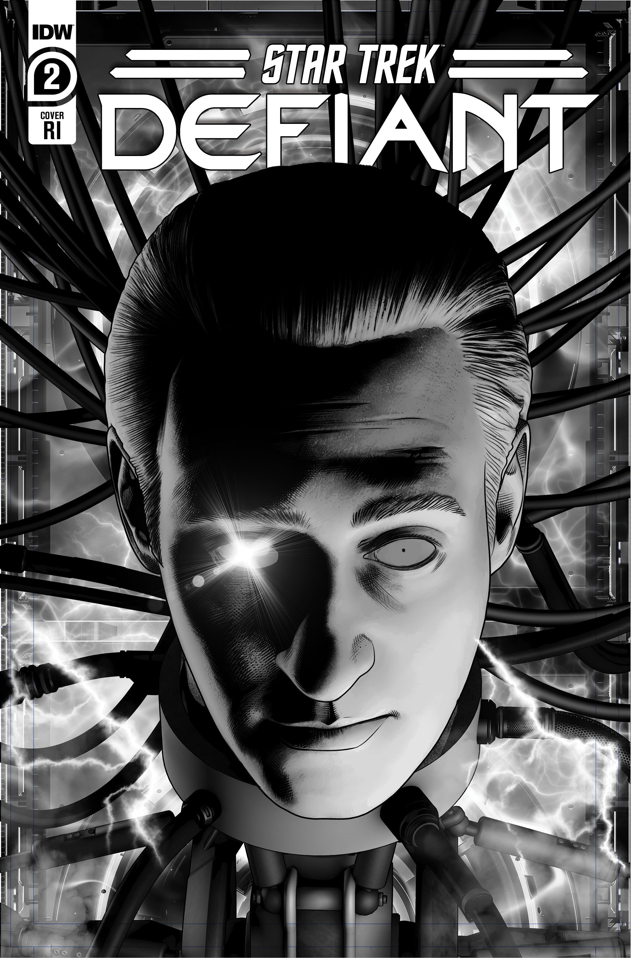 Star Trek Defiant #2 D 1:10 Angel Unzueta B&W (04/12/2023) IDW