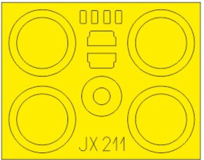 Eduard JX211 1/32 Mask Aircraft- Sopwith 5F1 Dolphin for Wingnut Wings(D)