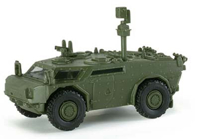Herpa 740760 HO Scale Roco Mini-Tanks Modern German Army (BW) - Armored Vehicles -- Fennek 4x4 Recon Vehicle