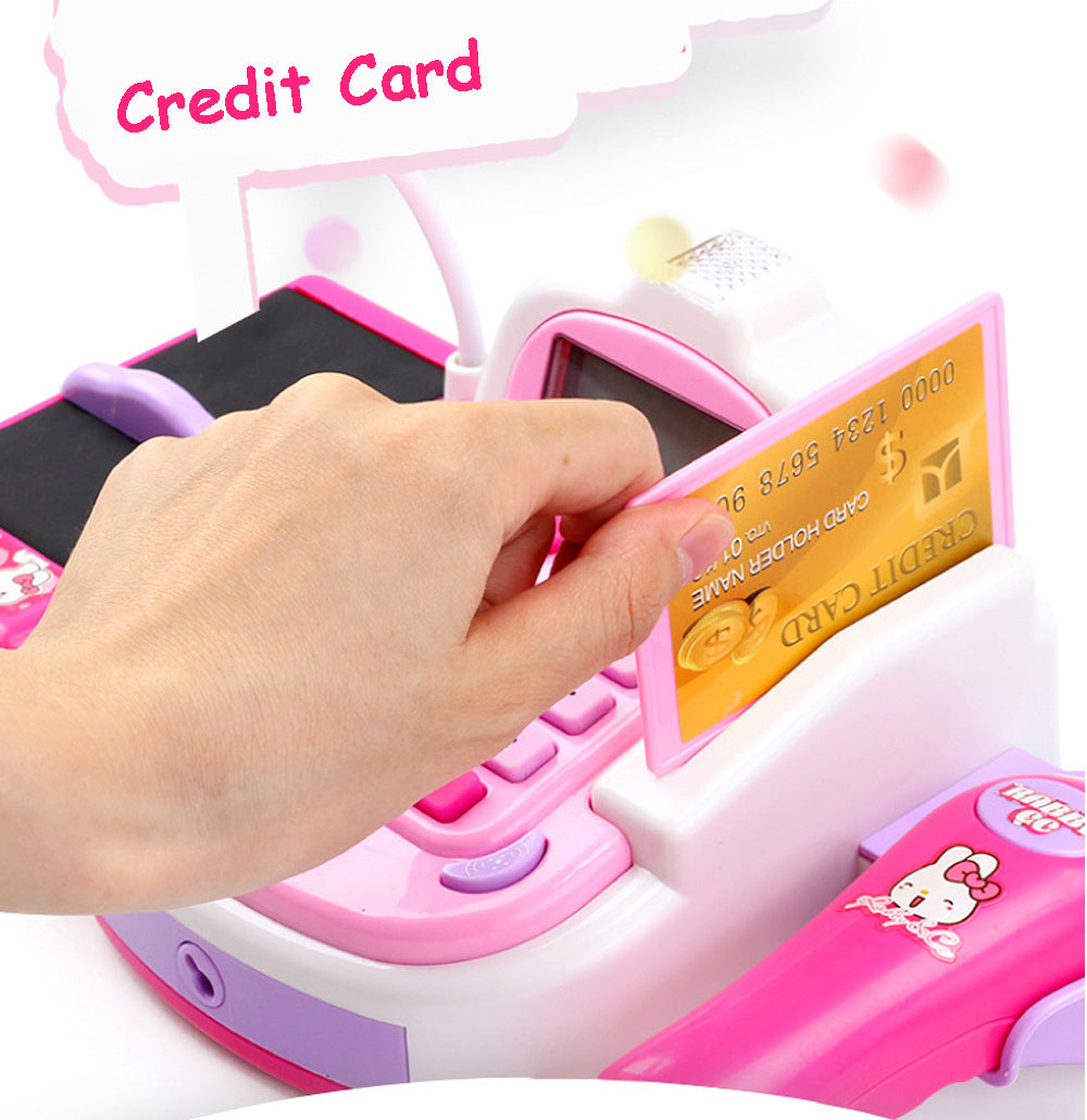 Kids Supermarket Checkout Toy – Interactive Plastic Cash Register