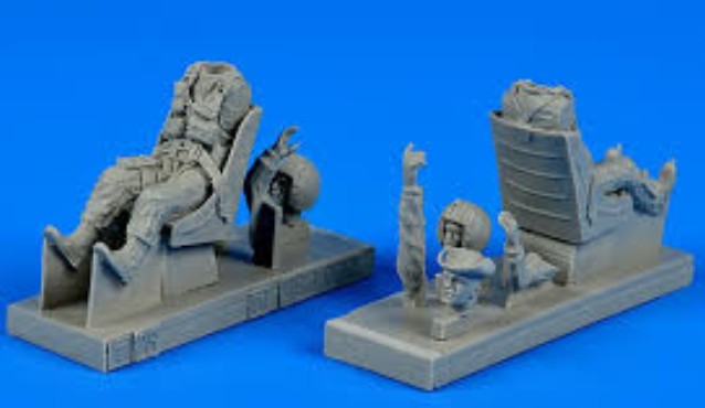 Aerobonus 480082 1/48 USAF T28B Trojan Pilot & Instructor w/Ejection Seats Vietn