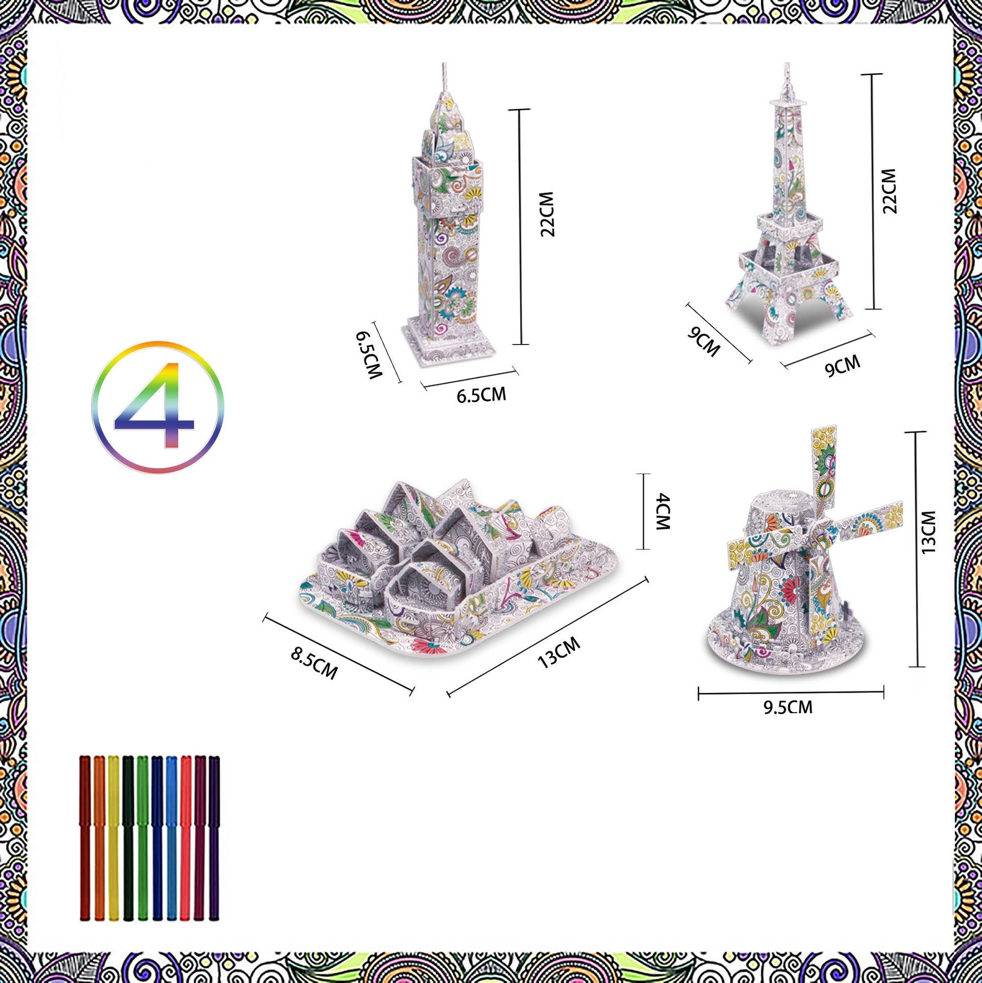 3D DIY Crafting Set โ Educational Building Kits for Kids and Adults