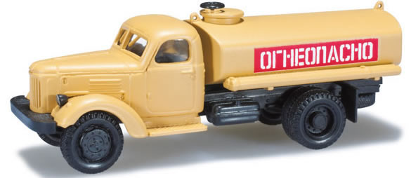 Herpa 744263 HO Scale Zil 164 Tank Truck - Assembled -- Afghanistan Army (tan)