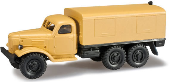 Herpa 744522 HO Scale Zil 157 Transport Truck - Assembled -- Soviet Army (beige)