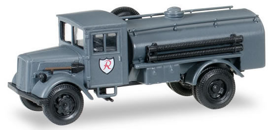 Herpa 745598 HO Scale Opel 3000 Tank Truck - Assembled -- Former German Army
