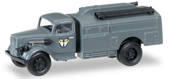 Herpa 745604 HO Scale Opel Blitz Tank Truck - Assembled -- Former German Army