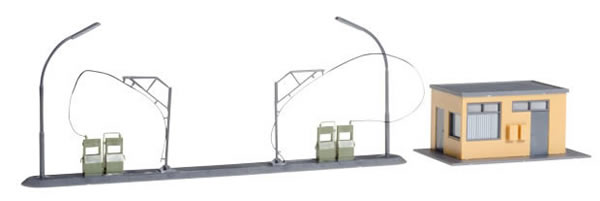 Herpa 745864 HO Scale Fuel Station -- Kit