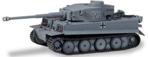 Herpa 745956 HO Scale Tiger Tank Version 1 H1 - Assembled -- Russian Front (gray)