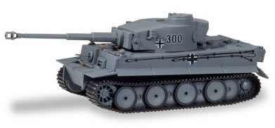 Herpa 745963 HO Scale Tiger Tank Version 1 H1 - Assembled -- Battle of Kursk July, 1943 (gray)