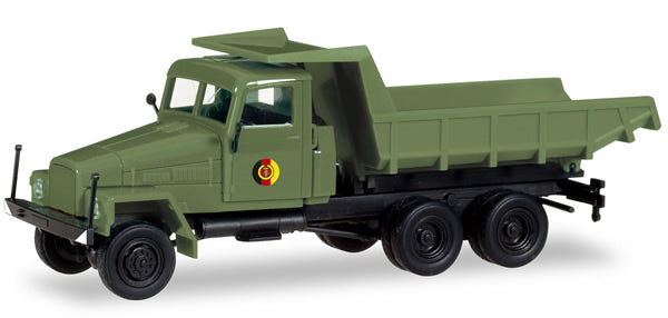 Herpa 746083 HO Scale Ifa G5 Dump Truck -- East German Army Warsaw Pact