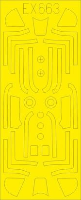 Eduard EX663 1/48 Mask Aircraft- P51D TFace for EDU