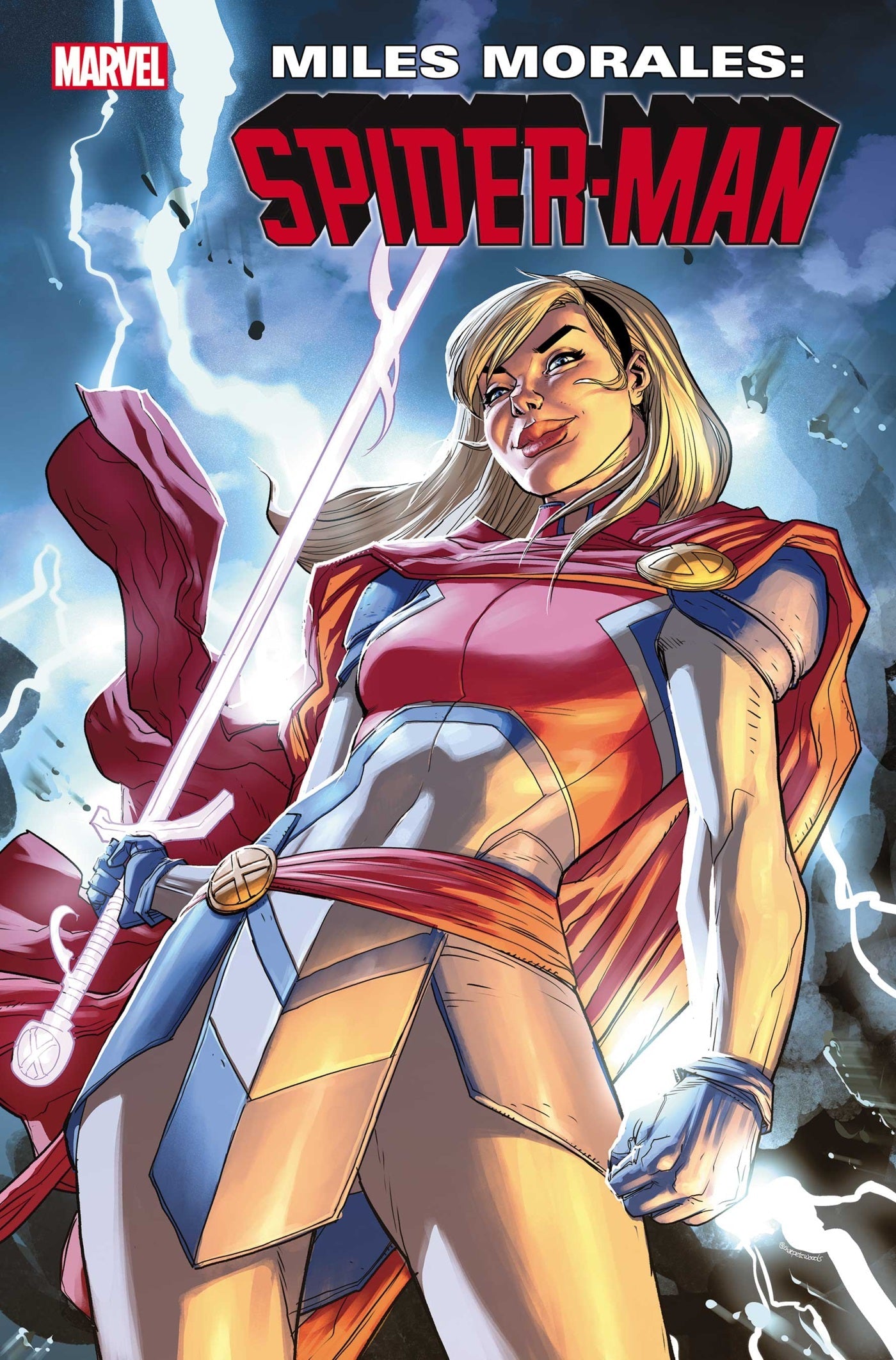 Miles Morales Spider-Man #35 B Pete Woods X-Gwen Variant (02/23/2022) Marvel