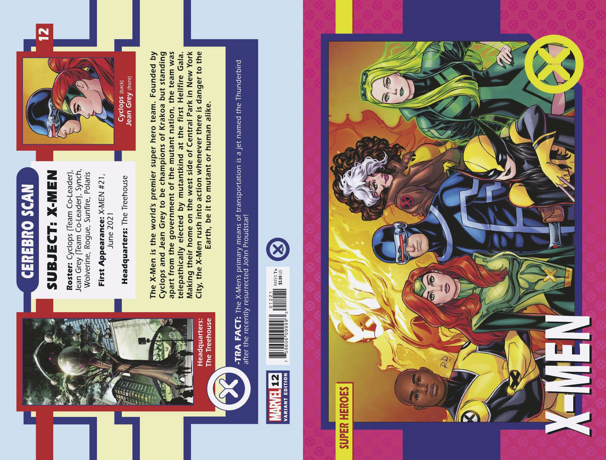 X-Men #12 B Russell Dauterman Trading Card Variant (06/22/2022) Marvel