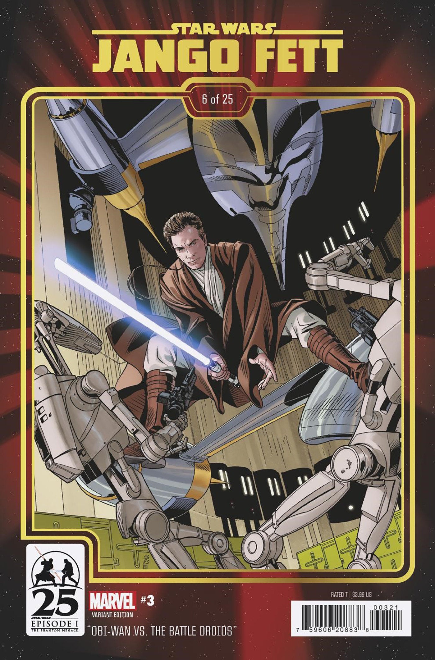 STAR WARS: JANGO FETT #3 CHRIS SPROUSE THE PHANTOM MENACE 25TH ANNIVERSARY VARIA NT (05/29/2024)