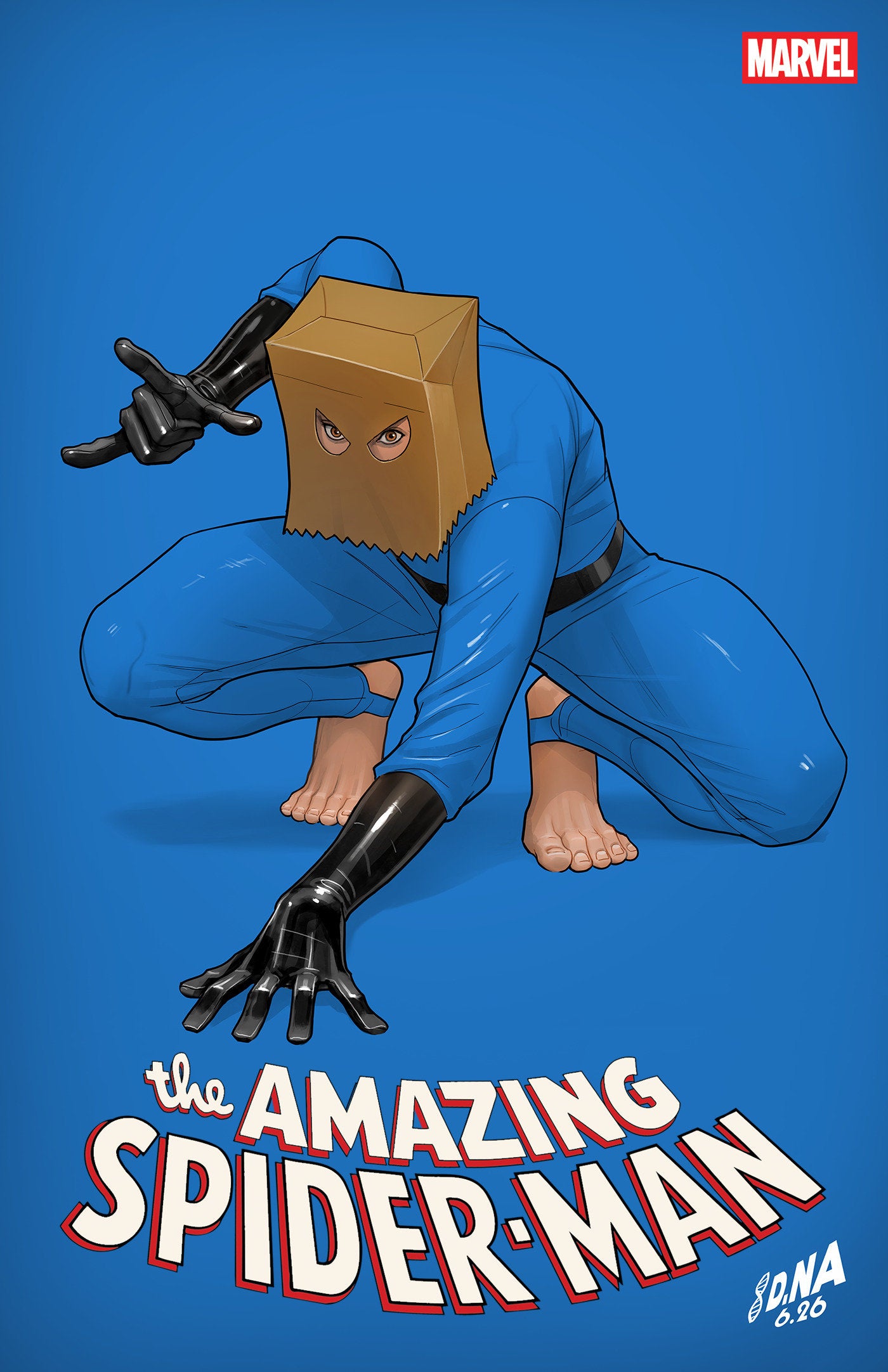 AMAZING SPIDER-MAN #33 DAVID NAKAYAMA COLOR BLOCK BLUE VARIANT (07/22/2026)