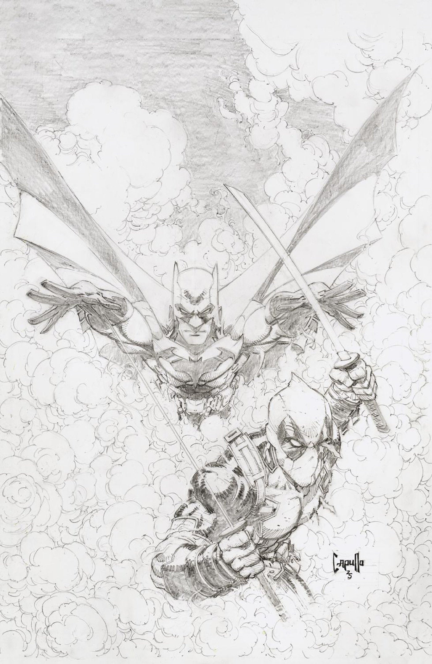 Marvel DC Deadpool Batman #1 1:200 Greg Capullo Virgin Sketch Var (09/17/2025)