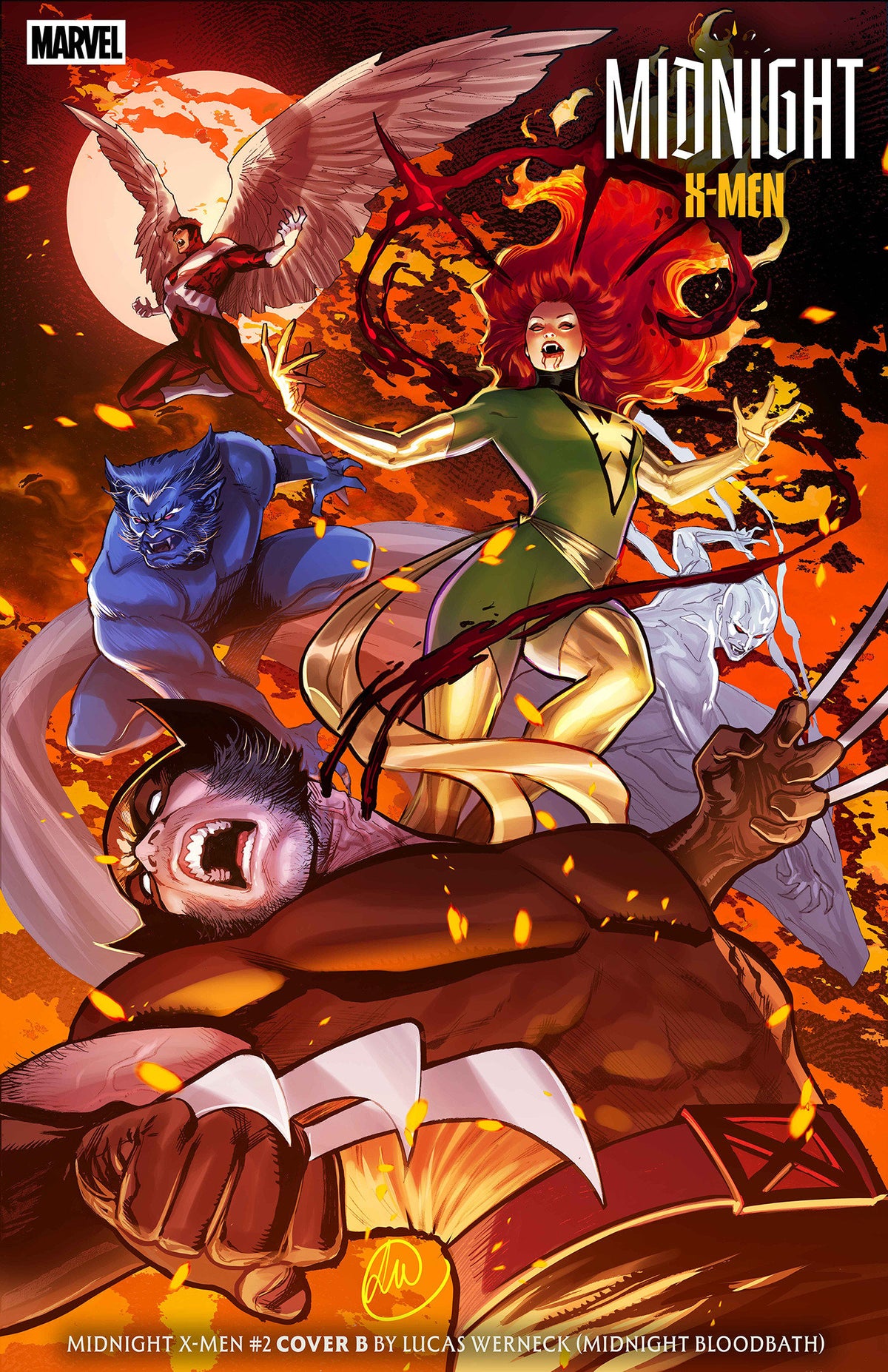 MIDNIGHT X-MEN #2 COVER B LUCAS WERNECK MIDNIGHT BLOODBATH VARIANT (11/18/2026)