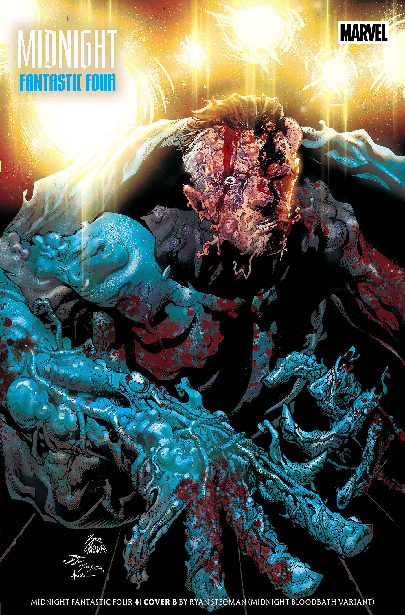 MIDNIGHT FANTASTIC FOUR #1 COVER B RYAN STEGMAN MIDNIGHT BLOODBATH VARIANT CB (10/07/2026)
