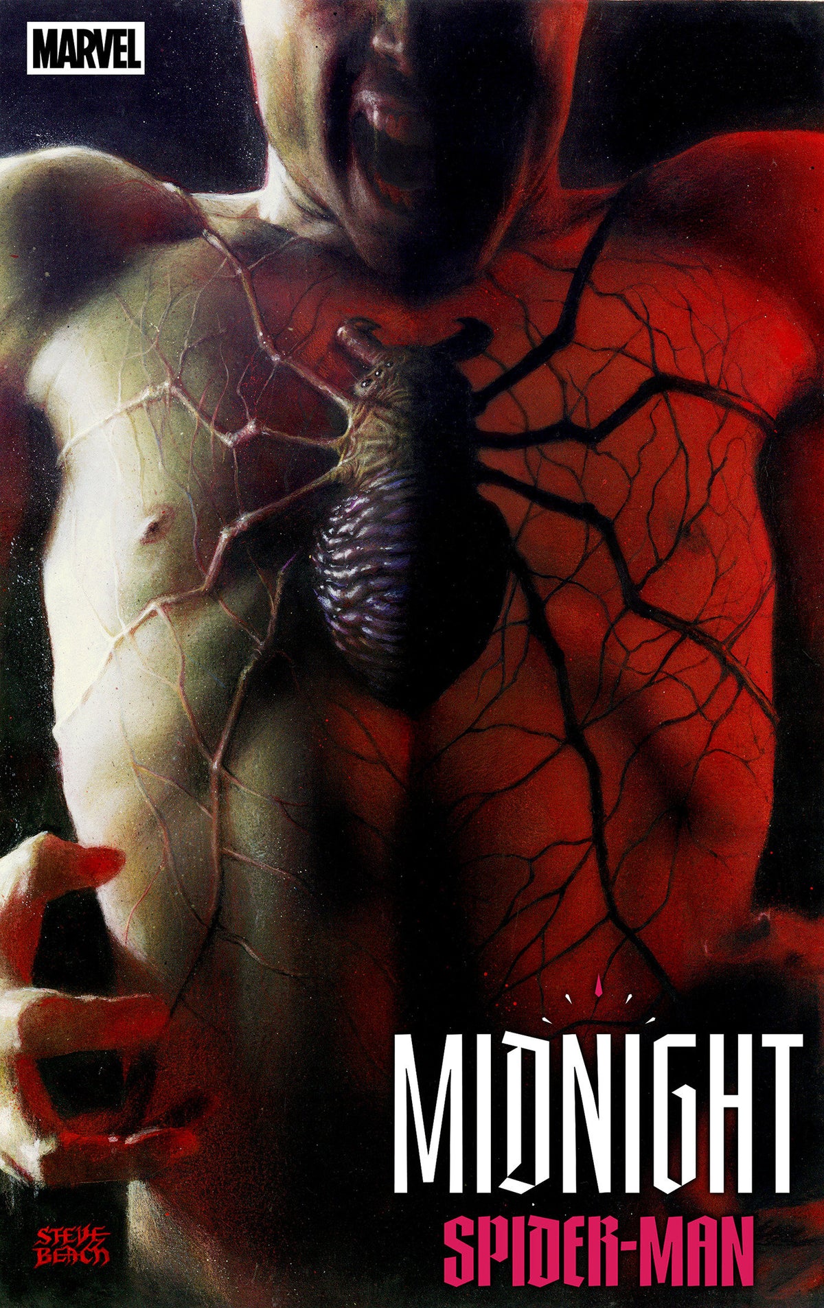 MIDNIGHT SPIDER-MAN #1 UNCLOAKED 2ND PRINTING STEVE BEACH VAR