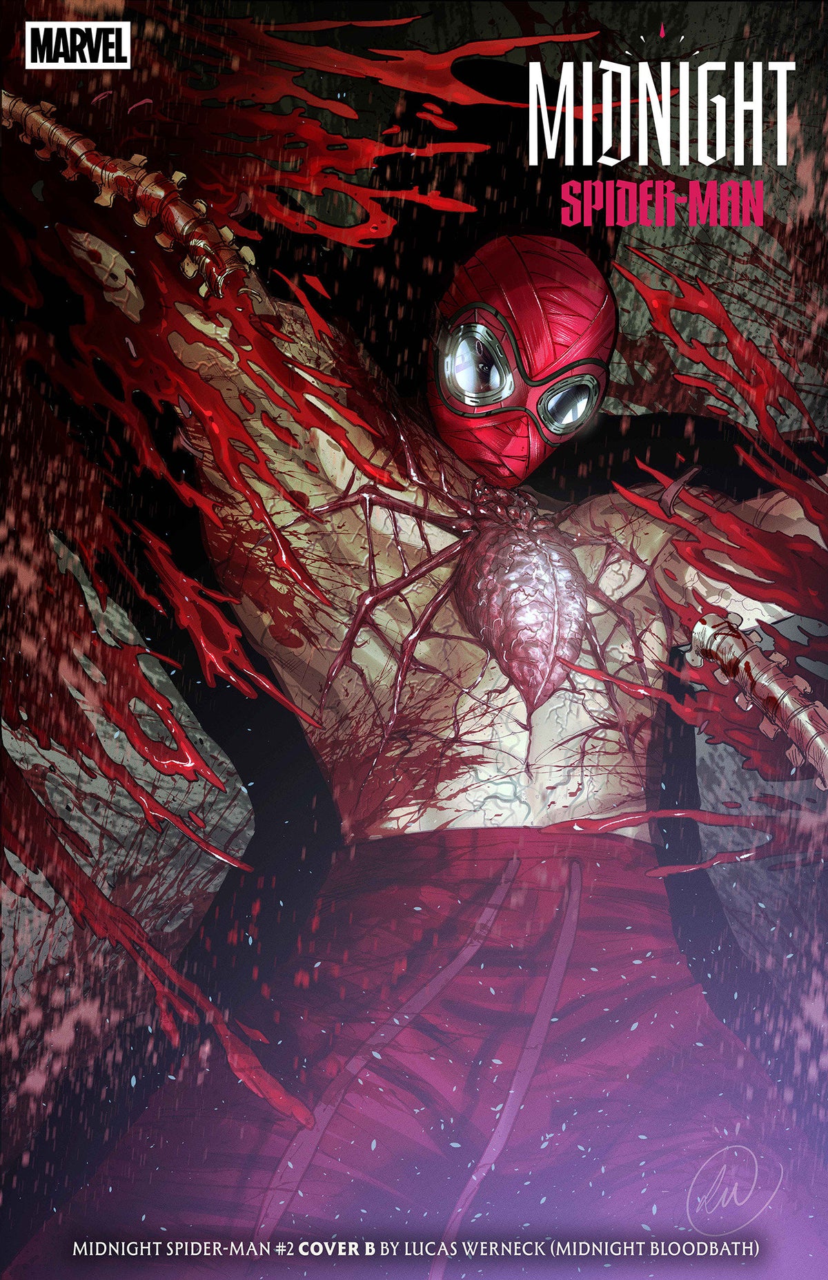 MIDNIGHT SPIDER-MAN #2 COVER B LUCAS WERNECK MIDNIGHT BLOODBATH VARIANT (11/18/2026)