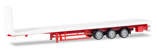 Herpa 76845 HO Scale Lowliner 3-Axle Trailer - Assembled -- Various Standard Colors
